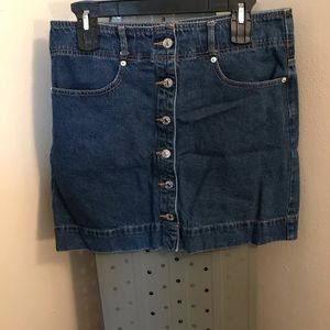 Forever 21 denim jean Womens Mini Skirt Large
